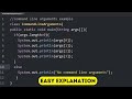 Command line arguments in Java | Java tutorials for beginners #java