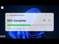Windows File Transfer Interface using HTML CSS JS | Progress Bar