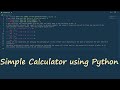 VS Code Beginner Python Tutorial | Making a simple calculator using python