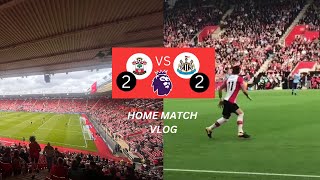 Southampton vs Newcastle United Vlog | 2-2 Draw 🤝🏼