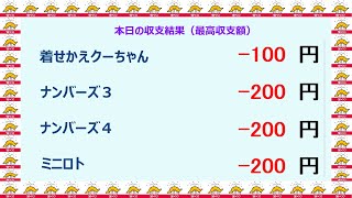 宝くじ　NumSR収支結果　2025-01-21　（火）