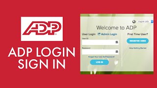 ADP PAYROLL TUTORIAL 2021: How to Login ADP Account? adp.com Login