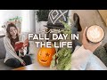 FALL Day In The Life 🍂 | Autumn Spice Latte, Pumpkin Carving, Thrifting My Halloween Costume & More