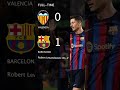 VALENCIA VS BARCELONA | 0-1 #shorts