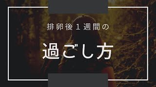 [妊活】妊娠のポイント排卵後１週間の過ごし方