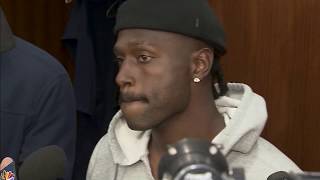 Antonio Brown's last interview as a member of the New England Patriots