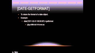 Lasso Programming: [Date→getformat]
