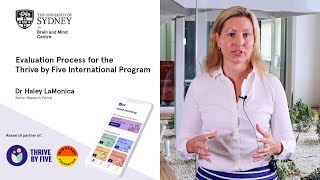 Thrive by Five International Program - Evaluation Process