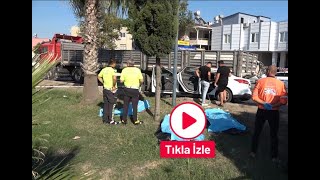 Tarsus haber son dakika! Mersin Tarsus'ta feci kaza! Otomobil tıra arkadan çarptı: 3 ölü