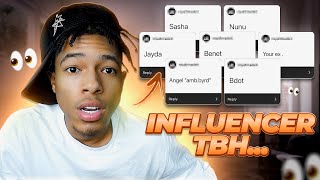 INFLUENCER TBH🫣💯!! THE TRUTH.... *HOW I FEEL ABOUT EVERYONE*