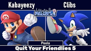 QYF5 | Kabayeezy (Mario) vs Clibs (Sonic) | Pools | SSBU Smash Ultimate