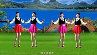 姐妹对跳广场舞《心相印手牵手》舞步温馨好看，歌曲醉人心扉