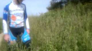 Man Spandex Jumps in Stinging Nettle Bush