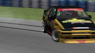 RFactor Drifting : Japspeed-Nitro his 3rd day of practice whit the new 2.3 handlings of oversteer