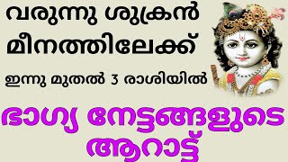 ഭാഗ്യത്തിന്റെ ആറാട്ടുമായി ശുക്രൻ വരുന്നു മീനത്തിലേക്ക്