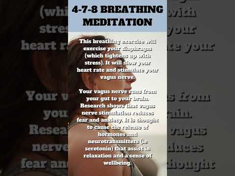 Breathing exercises (4-7-8-BREATHING MEDITATION)