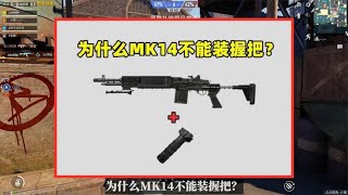 为什么MK14不能装握把？原因有2个，光子也是迫不得已