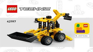 LEGO instructions - Technic - 42197 - Backhoe Loader