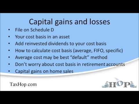 Capital gains and losses (Schedule D) Capital gains and losses (Schedule D)