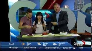 hot for food on Global Morning News in Calgary
