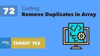 L72 - Remove Duplicate numbers in array - Coding