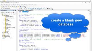 Convert Database between SQL Versions:part2-Convert SQL Script to SQL Server
