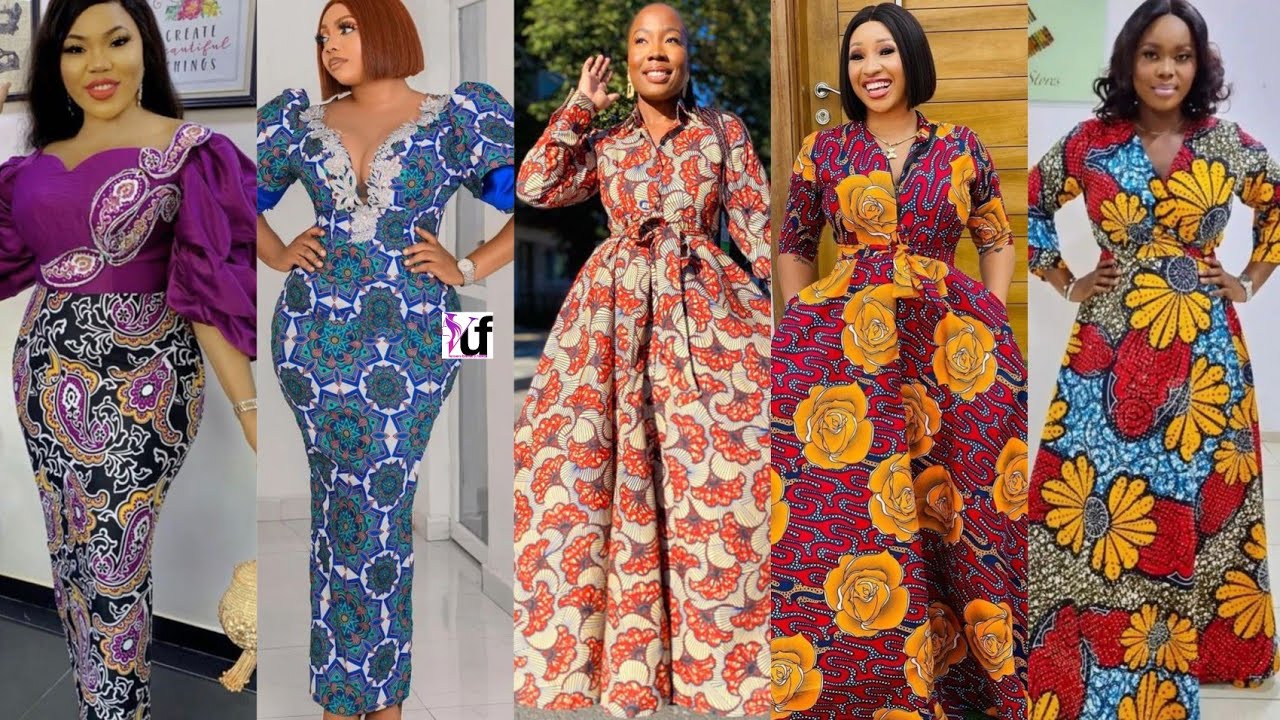 MITINDO PAMBE KAFTAN-BOUBOU STYLES MISHONO YA VITENGE - YouTube