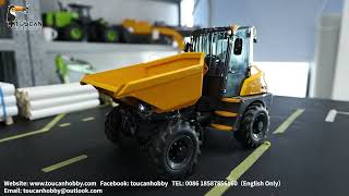 LESU Hydraulic Articulated Dump Truck 1/14 RC 6MDX 4X4 Drive ,Differential Lock. Bucket turning 180