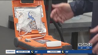 New Orleans, Jefferson Parish leaders react to AED donation from Saints