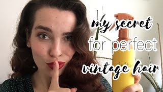 Easy Setting Lotion for Perfect Vintage Hair (only two ingredients!)