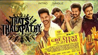 G.0.A.T First single song 🔥 Start music| Thalapathi VIJAY/Yuvan|The greatest of all time bollywood
