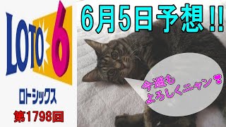 ろんのすけ超👍予想【ロト6】2023年6月5日予想‼