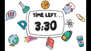 3 Minute 30 Second Countdown Timer | Classroom, Study & Focus Theme