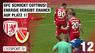 Später Schock für Cottbus! GFC bleibt ungeschlagen: Greifswald - Energie | Regionalliga Nordost
