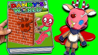 Making DANDY'S WORLD Game Book + (Rudie Squishy)