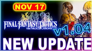 Final Fantasy Tactics: The Ivalice Chronicles Update 1.04 Patch — Hidden Fixes You’ll Feel Instantly