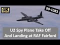 Lockheed U-2 Spy Plane Incredible Near Vertical Take-Offs and Landing at RAF Fairford Plane Spotting