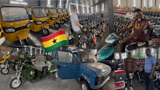 The New Largest Electric Car And Motorcycle Company Finally In Ghana🇬🇭😱😱 [LETS TOUR‼️]