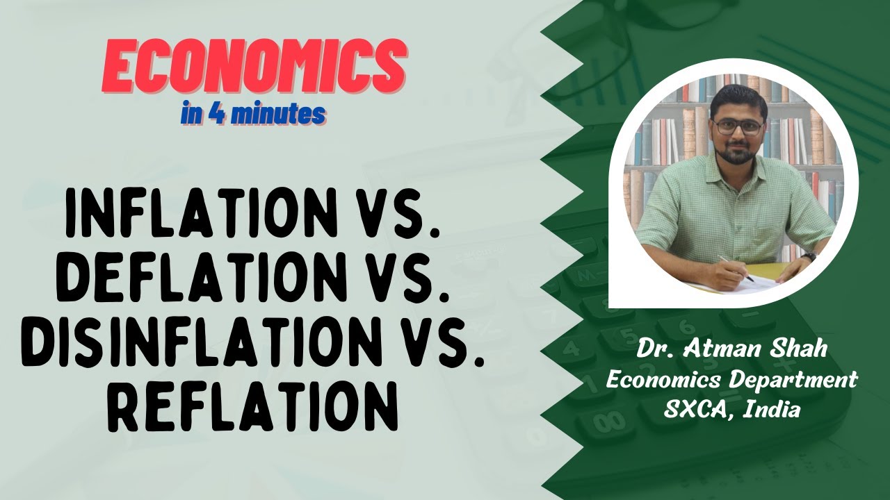 Inflation Vs Deflation Vs Disinflation Vs Reflation | Economics In 4 ...