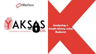 Analyzing a simple binary using Radare2