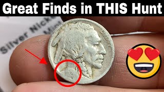 Multiple Silvers and Buffalos Nickels Found - Nickel Hunt and Fill 200