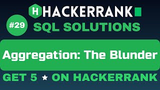 Aggregation- The Blunder | SQL SOLUTIONS | Get 5 🌟 on HackerRank | SQL Tutorial ✅ @AzharEdTech