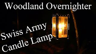 Woodland Solo Camp, Swiss Army Folding Candle Lantern, Polish Poncho Hot Tent, Wiltshire Man