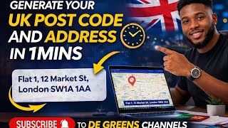 Generate your UK post code & address in 1min #degreenacademy#paypal #trending #tech #money #tutorial