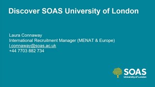 SOAS University of London Webinarı - Dünyanın En İyi 10 Londra Üniversitesinden Birinde Eğitim