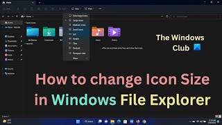 How to change Icon Size in Windows 11/10