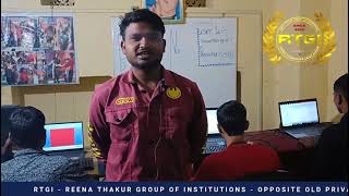 गुणवत्ता पूर्ण शिक्षा ही RTGI Computer Institute की पहचान है 📚💻Durgesh Paswan