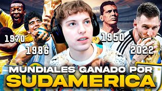 DAVOO XENEIZE REACCIONA A TODOS LOS MUNDIALES GANADOS POR SUDAMERICA: BRASIL, ARGENTINA y URUGUAY