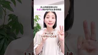 【モンテッソーリ教育】こどもが大人の反応見たさにわざと何かをするときの対応 #子育て