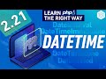 PHP - DateTime Object - Full PHP 8 Tutorial